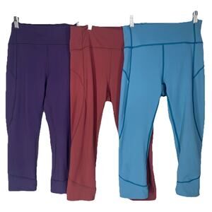 Lululemon InMovement 19” Crop Legging Women’s 6 Bundle